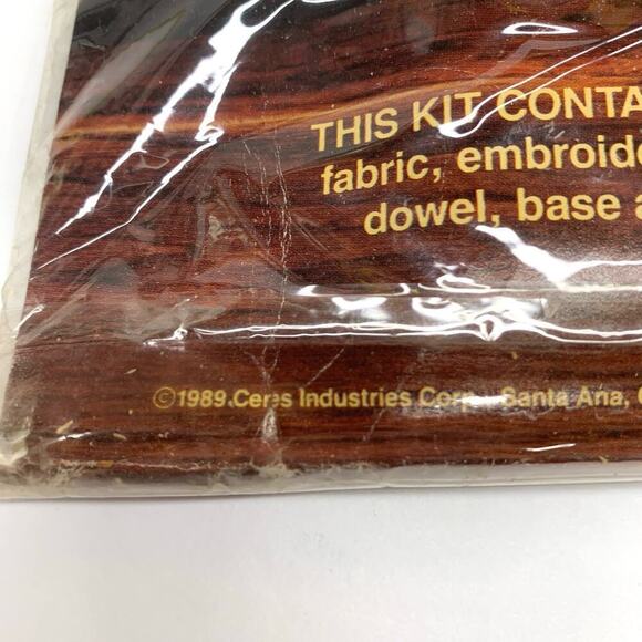 Vtg 1989 Titan Needlecraft “Springtime Doll” Stamped Cross Stitch Kit Unopened - Picture 6 of 7